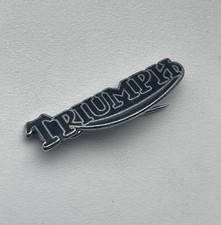 Vintage Triumph Metal Enamel Small Lapel Pin Badge Motorcycle Classic Bike