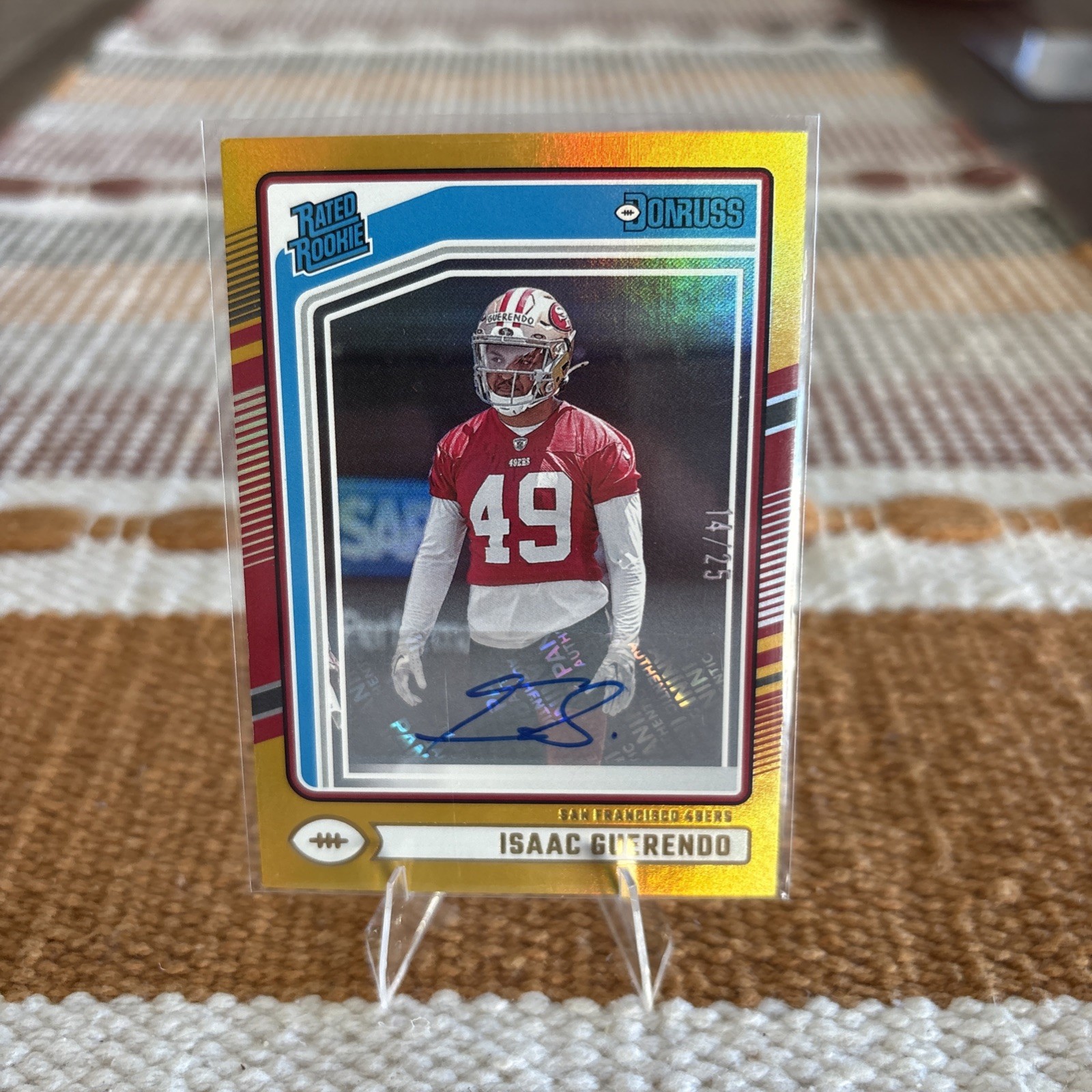 2024 Isaac Guerendo Donruss Rated Rookie Gold Auto /25 🔥🔥