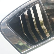Glossy Black Rear Side Window Shutter Louver Cover Fits 13-17 Accord 9th