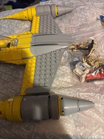 7877 LEGO Star Wars: Naboo Starfighter (Incomplete w/ Minifigs) See Desc.