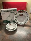 Vajilla de gres Cades Creek 4 piezas ajuste de lugar nuevo juego en caja 12940 Apple