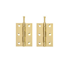 LOOSE PIN BRASS BUTT HINGES 3"/75mm Door/Cabinet Furniture DIY Hanging Set