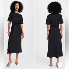 Ulla Johnson Lilia Ruffle Midi Dress Size Medium $490 NWOT