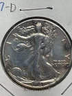 1947D Liberty Walking Half Dollar Circulated Good 90% Silver #90.