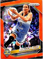 2025 Panini Prizm WNBA #67 Rebecca Allen Orange Ice Prizms