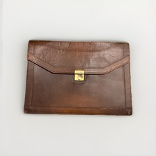 Vintage Hartmann Leather Laptop Document Portfolio Envelope Briefcase 1950 Talon