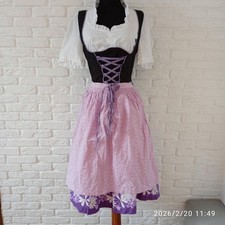 Dirndl.com Tyrol Dirndl Oktoberfest Dress Size EU 34 and white blouse