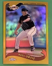 2002 Topps Chrome Gold Refractor Russ Ortiz #107 San Francisco Giants SP