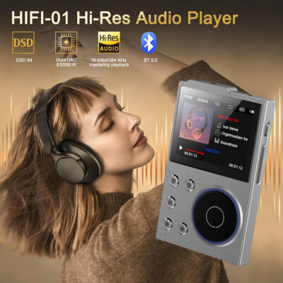 Bluetooth HiFi MP3 Player Lossless DSD High Resolution Digital Music Audio Play