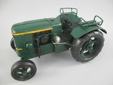 Traktor Antik Stil Blech Modell Retro Oldtimer L.24cm Trecker Nostalgie