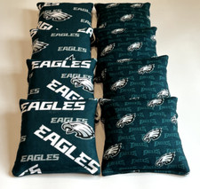 PHILADELPHIA EAGLES CORNHOLE BEAN BAGS 8 TOP QUALITY BAG TOSS CORN HOLE GAME