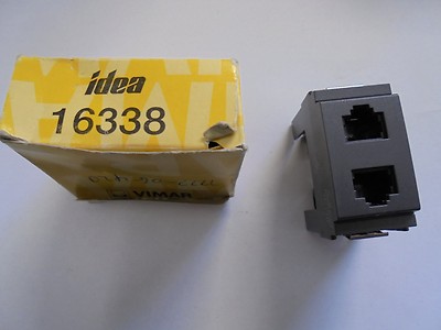 VIMAR IDEA   16338 2 RJ11 PHONE JACKS