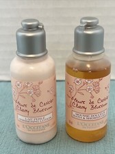 L'Occitane Fleurs De Cerisier Cherry Blossom Hand Creme  Shower Gel 1.1 Fl Oz