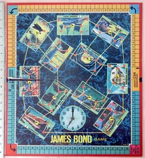 Vintage 1964 JAMES BOND SECRET AGENT 007 game (Milton Bradley) - BOARD ONLY