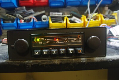Oldtimer BLAUPUNKT INGOLSTADT STEREO D autoradio VW Golf MK 1 werksradio SELTEN!