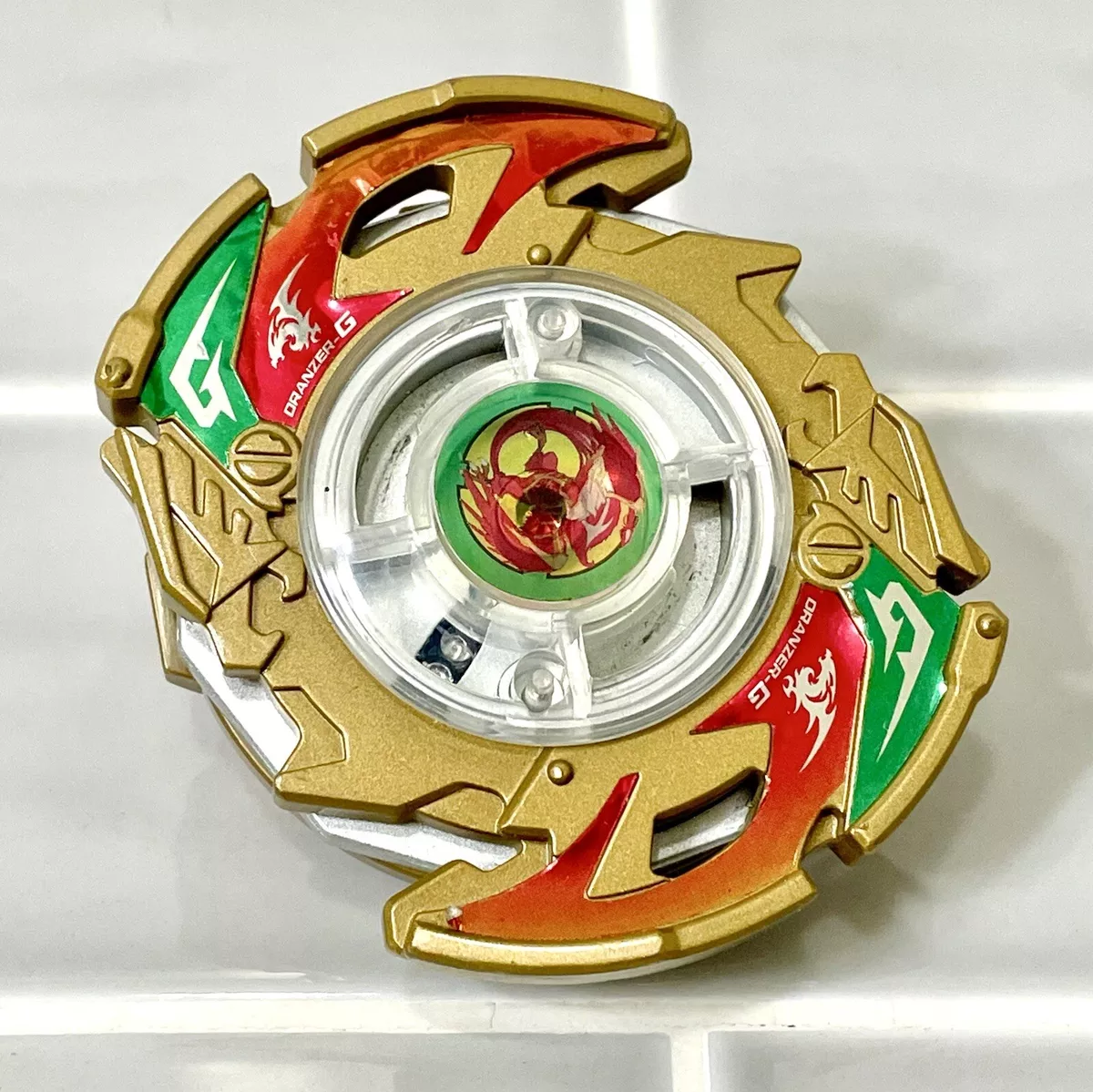 2003 Beyblade Dranzer G AT BB3 TX Takara Hasbro Gold Old School Complete