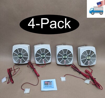 4pack: HP JPR9100Z Computer CRT/LCD Monitor Molex Cooling Fan Cooler PC Exhaust
