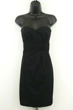 J. Crew Women Dress, Size 2, black, 100% cotton, strapless