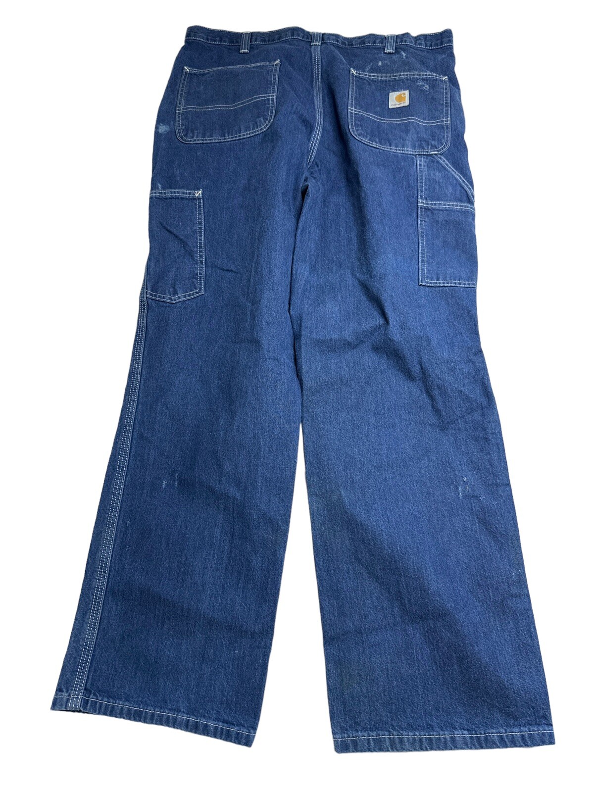 Carhartt Carpenter Size 36x30 Dark Blue Jeans 38283 Dungaree Fit Work Pants eBay