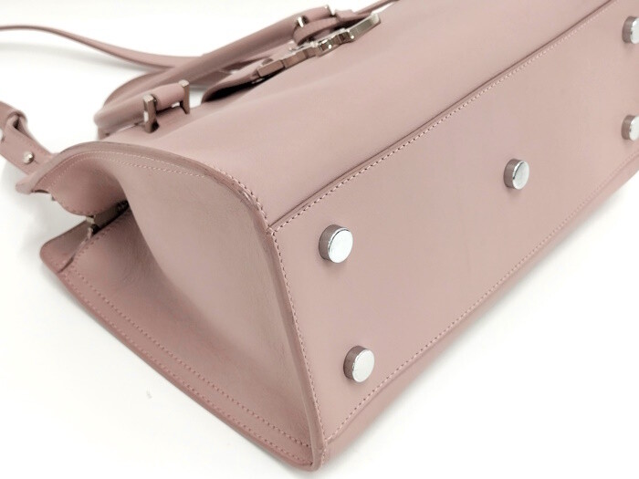 Borsa a tracolla YVES SAINT LAURENT Baby Cabas 2WAY pelle rosa beige 424868