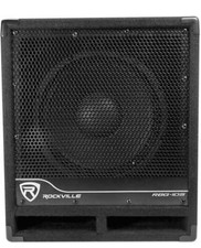 Rockville RBG10S Powered PA Subwoofer, Compact, 10", 1200W, Deep Bass, Variable