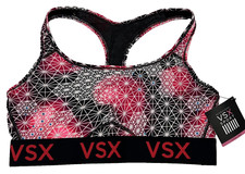 VSX The Player Victoria Secret Sport- XL Red  Black Racerback Sports Bra - NWT