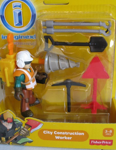 New Imaginext City Set Construction Worker