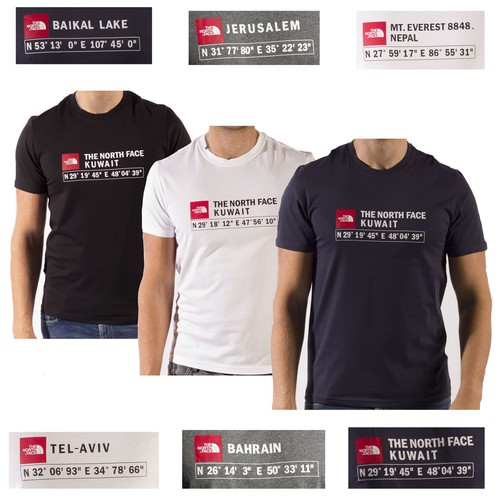 The North Face T-Shirts Coordinates GPS 