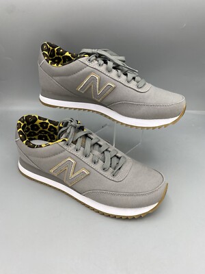 New Balance 501 Classics Women’s Size B Gray Leopard print Sneakers Shoes 
