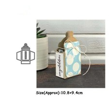 Milk Bottle Box Metal Cutting Dies Stencils Scrapbooking Decorative Embossing