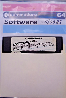 COMMODORE 64/128 -- COMMON SENSE VT52 & VT100 PROGRAM & GAME DISK (QUANTU-DISK)