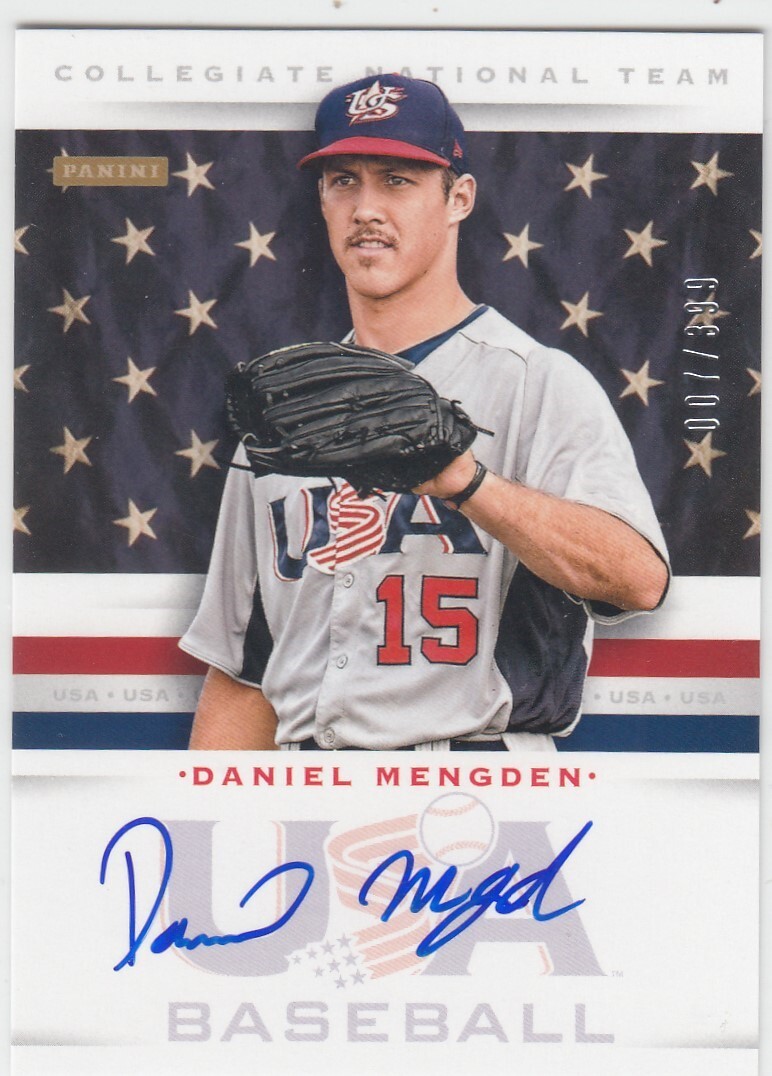 2013 Daniel Mengden Panini USA Box Set Collegiate ROOKIE AUTO /399 - #15