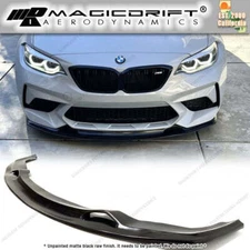 For 16-18 BMW F87 M2 Coupe MTC Style Front Bumper Lip Chin Spoiler Unpainted PU