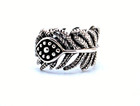 Gorgeous 925 Silver "Evil Eye" Leaf Ring size 6 — photo 1