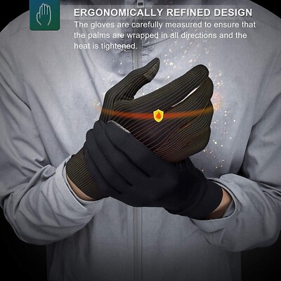 RIVMOUNT Small Unisex Black Touchscreen Ski Gloves 3M Insulate