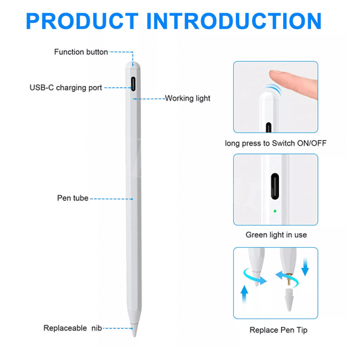For Apple Pencil 1st 2nd Generation Pen Stylus iPad 6th 7th 8th 9th 10th Gen AU - Picture 9 of 15