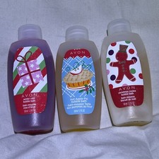 Avon Christmas Mini Bubble Bath Lot Of 3
