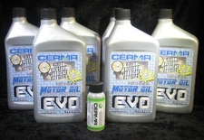 6 qt.Cerma Evo motor oil with STM3 with Cerma 2 oz Gasoline Engine Treatment.