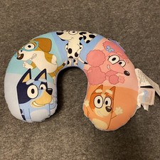 Bluey Colorful Cartoon Character Neck Pillow Childs New