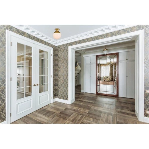 Living District Eclipse 1-Light Glass & Metal Flush Mount in Brass/Frosted White - Picture 2 of 5