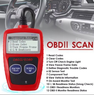 OBD Code Reader Automotive OBD2 Scanner Car Check Engine Fault Diagnostic Tool
