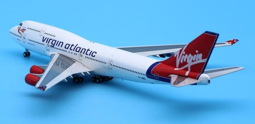 JC Wings 1:400 Virgin Atlantic Boeing B747-400 Diecast Aircraft Jet Modelo G-VBIG - Imagen 3 de 13