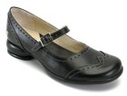 JOHN FLUEVOG FELLOWSHIPS: KATHY LOW HEELED MARY JANE LEATHER SHOES 6.5 WING TIP!