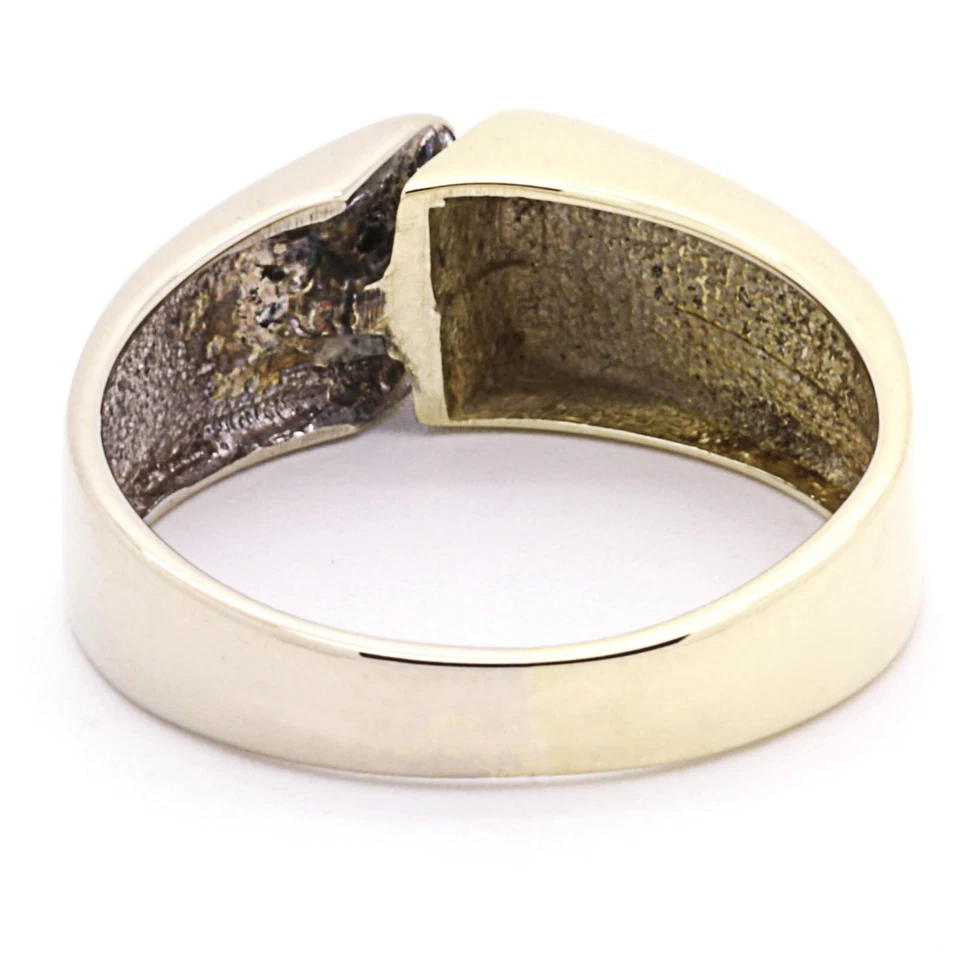 Ring 585 Gelbgold & Weißgold mit Diamanten - Bild 4 von 4