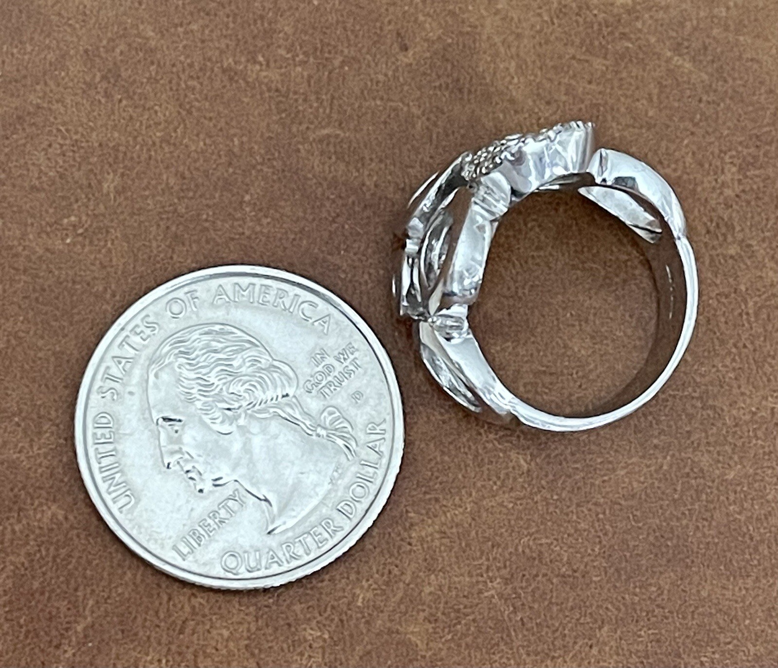 Multi Circle Cluster Bubble Ring-Modern Design CZ… - image 8