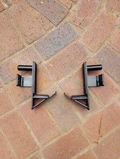 Weight Rack J-Hook Padded for 2"x2" Tube 1" hole 2pcs Knurling protection.