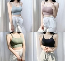 Women Cotton Longline Padded Wire Free Adjustable Straps Sports Bra  Combo 4 