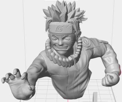 Naruto - Naruto Uzumaki - 3d gedruckte Figur - 3 3/4 inches / 9,4 cm - bemalt