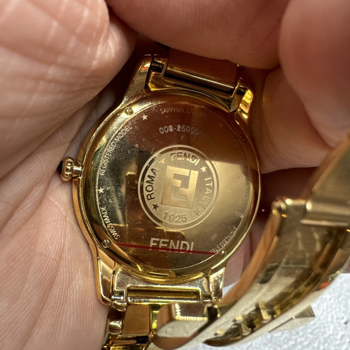 Fendi Watch Classico Round Gold Nice | eBay
