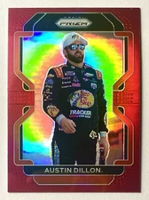 2022 NASCAR Prizm Austin Dillon Red Holo Prizm Refractor SP 7 RCR Racing The Ace